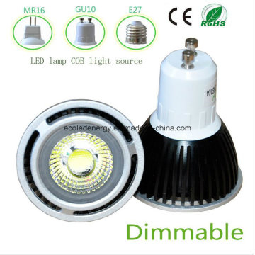 Dimmable 3W Black GU10 COB LED Light